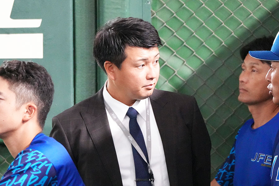 JFE東日本・宗接唯人アナライザー【写真：町田利衣】