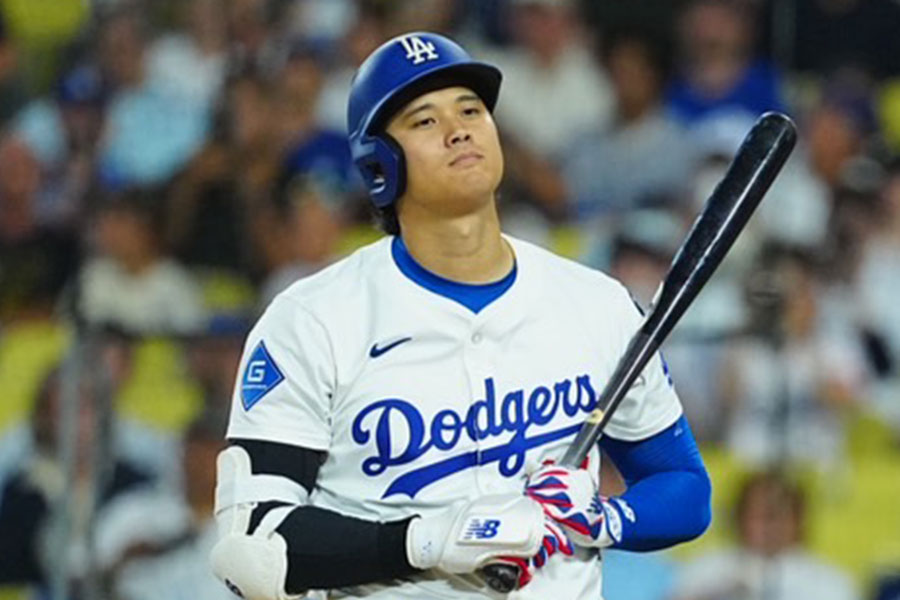 ロッキーズ戦に出場したドジャース・大谷翔平【写真：荒川祐史】