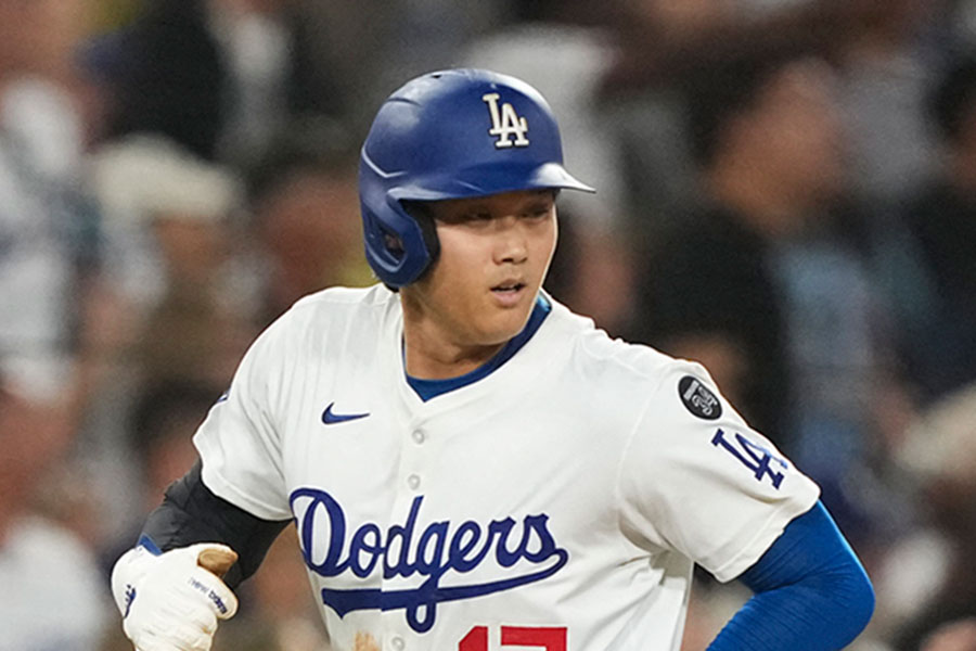 ロッキーズ戦に出場したドジャース・大谷翔平【写真：荒川祐史】