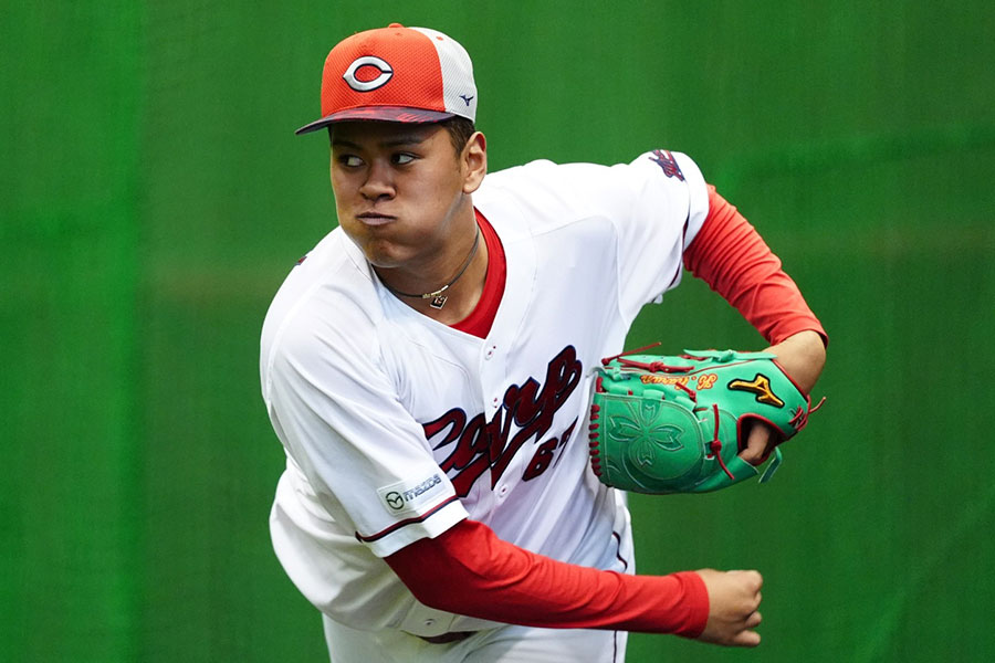 広島・菊地ハルン【写真：小林靖】