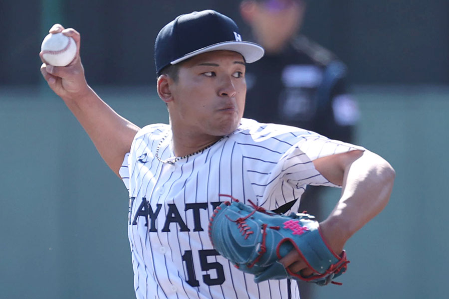 くふうハヤテベンチャーズ静岡の竹内奎人【写真提供：産経新聞社】