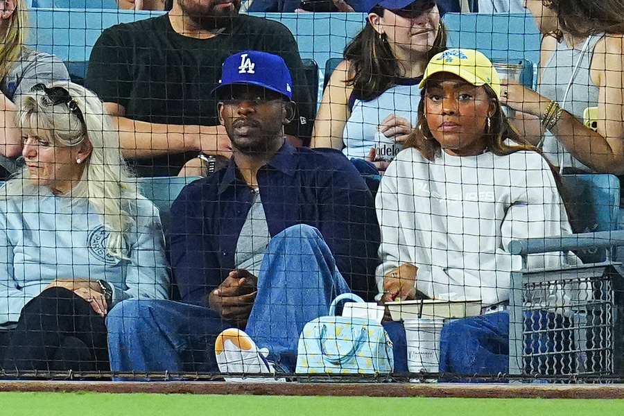 試合を観戦したクリス・ポール【写真：荒川祐史】