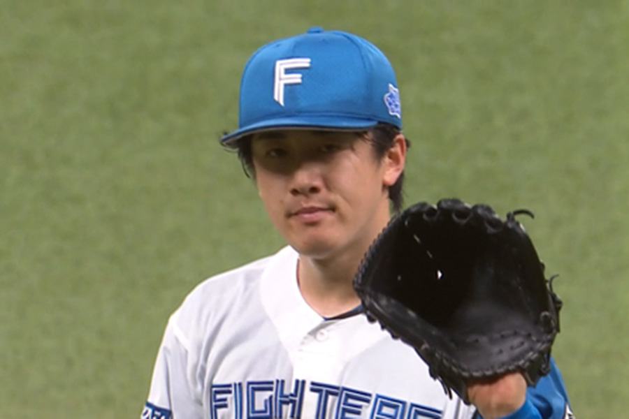 オリックス戦に登板した日本ハム・北山亘基 【画像：パーソル パ・リーグTV】