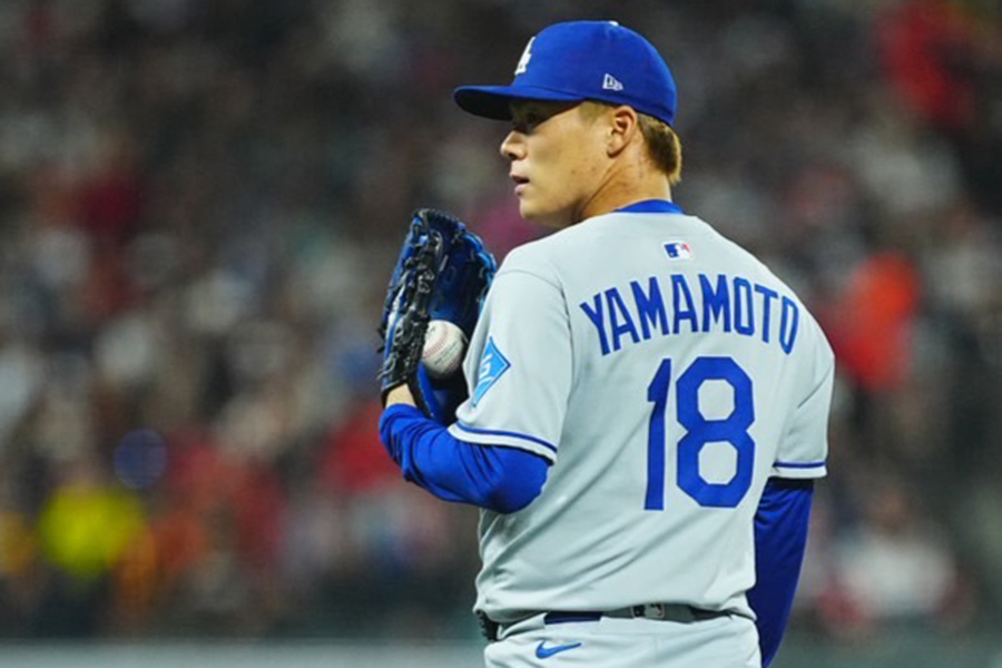 先発したドジャース・山本由伸【写真：荒川祐史】