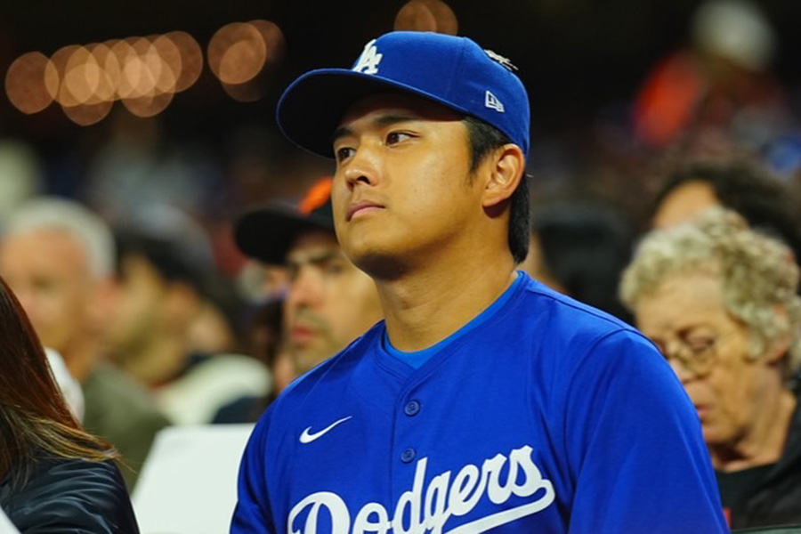大谷似翔平こと、井手口佳暉さんがサンフランシスコでも観戦【写真：荒川祐史】