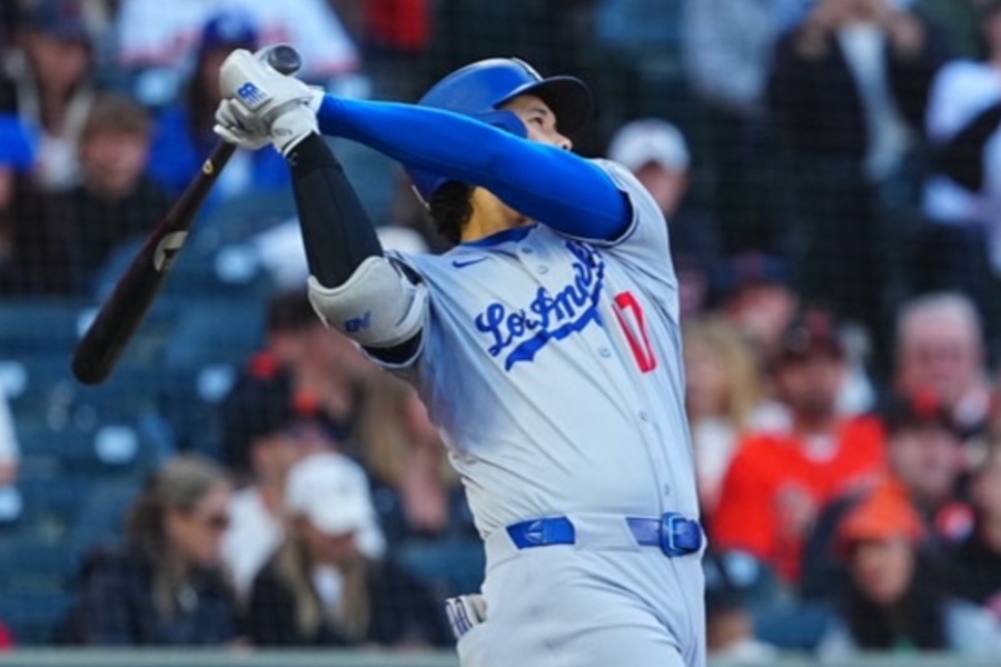 49号を放ったドジャース・大谷翔平【写真：荒川祐史】