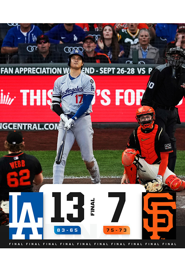 大谷翔平の背後に映るファンの表情が話題になっている【画像提供：MLB公式】