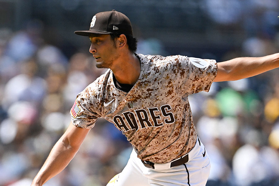 ロッキーズ戦に先発したパドレスのダルビッシュ有【写真:ロイター】