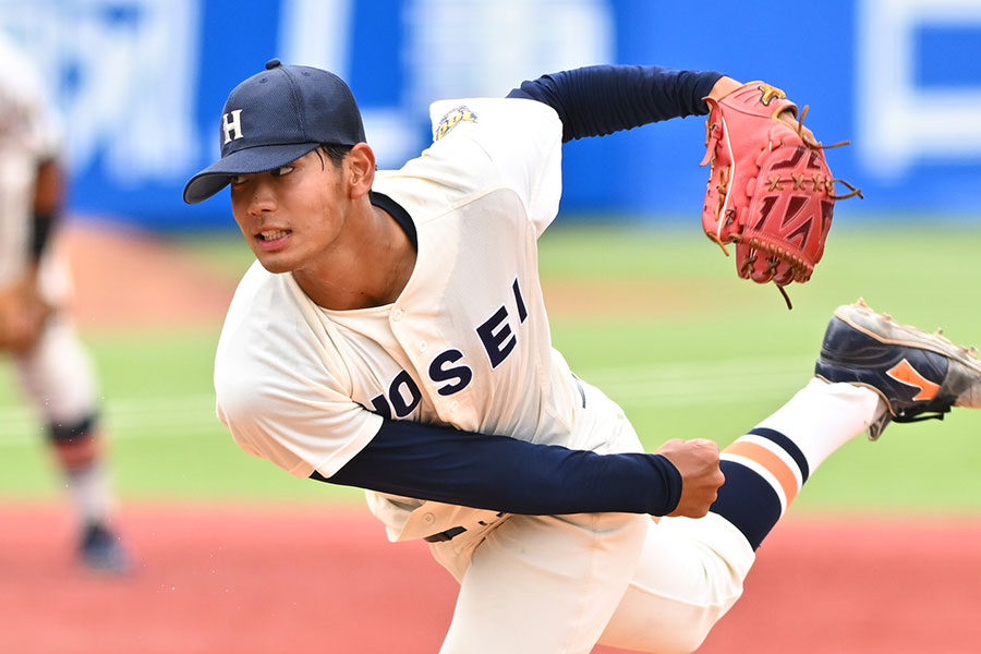 法大・助川太志【写真：古川剛伊】