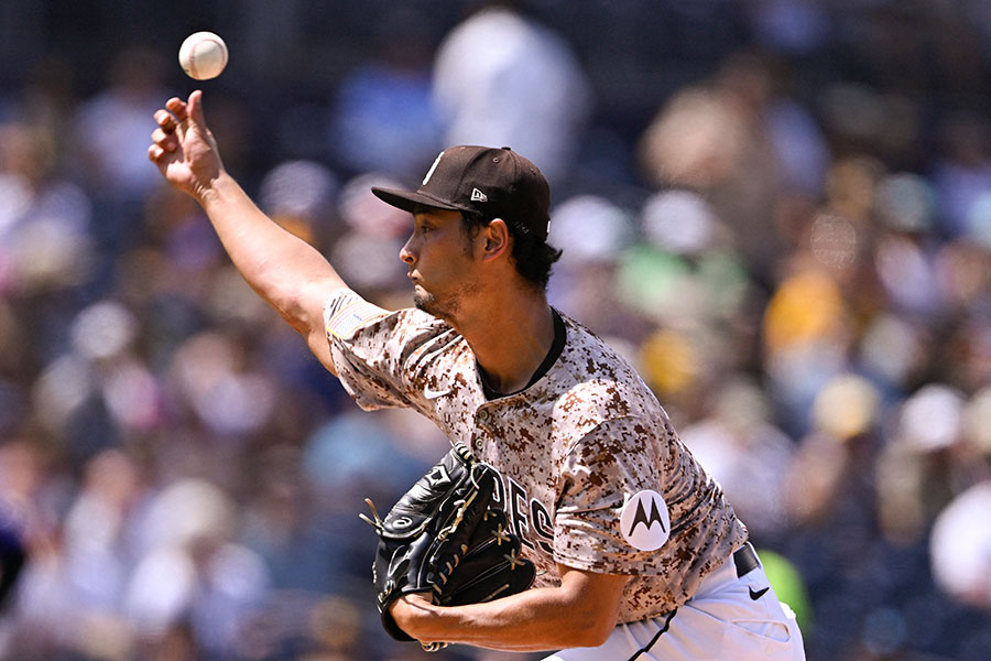 ロッキーズ戦に先発したパドレスのダルビッシュ有【写真：ロイター】