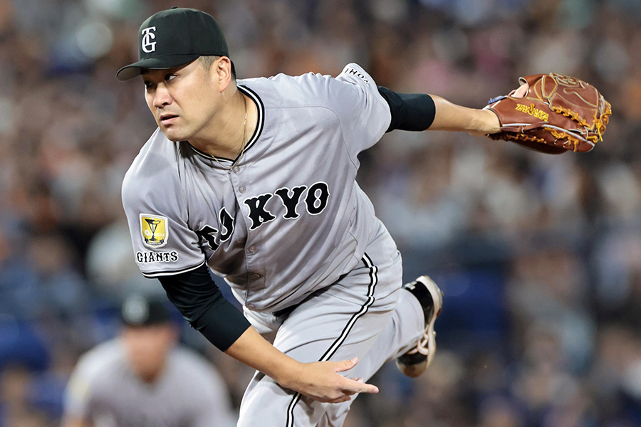 DeNA戦に登板した巨人・田中将大【写真提供：産経新聞社】