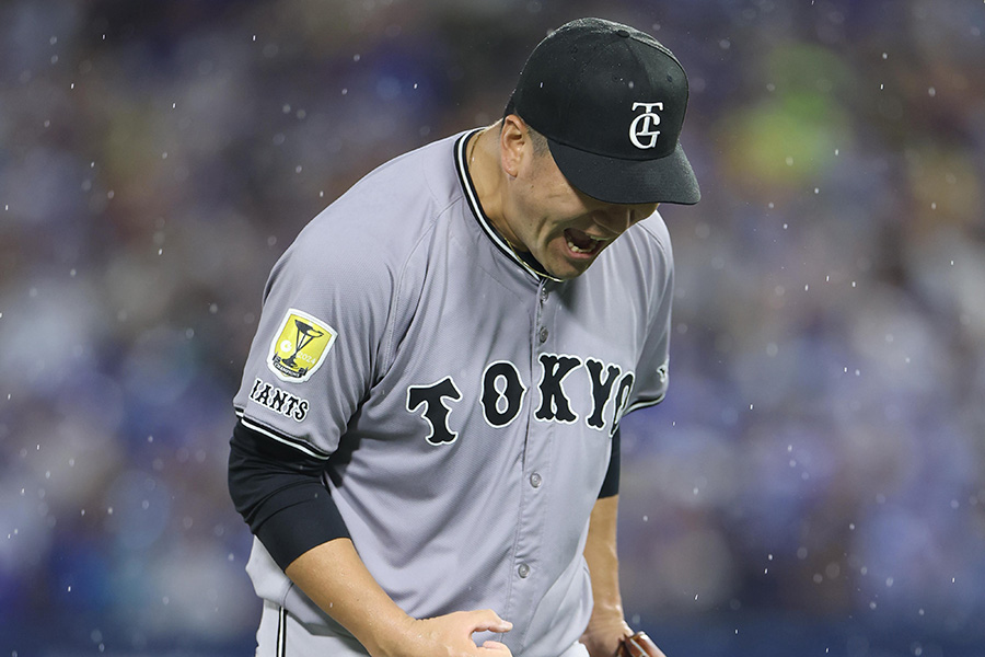 DeNA戦に登板した巨人・田中将大【写真提供：産経新聞社】
