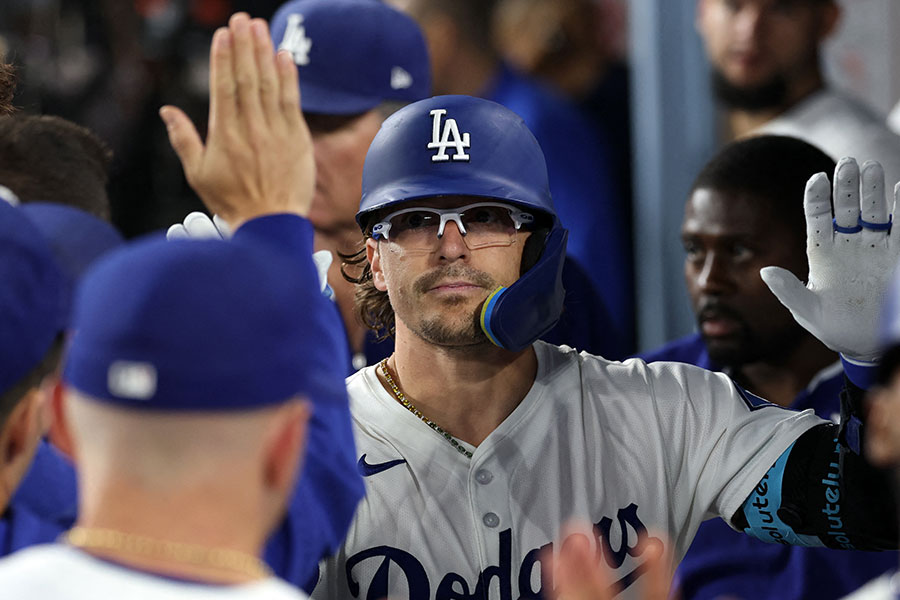ドジャースのエンリケ・ヘルナンデス【写真：ロイター】