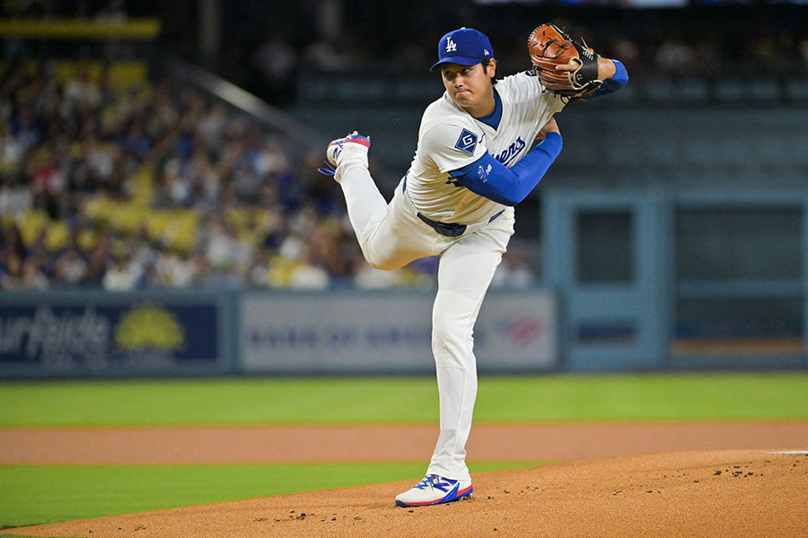 フィリーズ戦に登板したドジャース・大谷翔平【写真：ロイター】