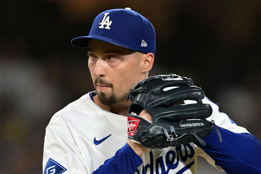 フィリーズ戦に先発したドジャースのブレイク・スネル【写真：ロイター】