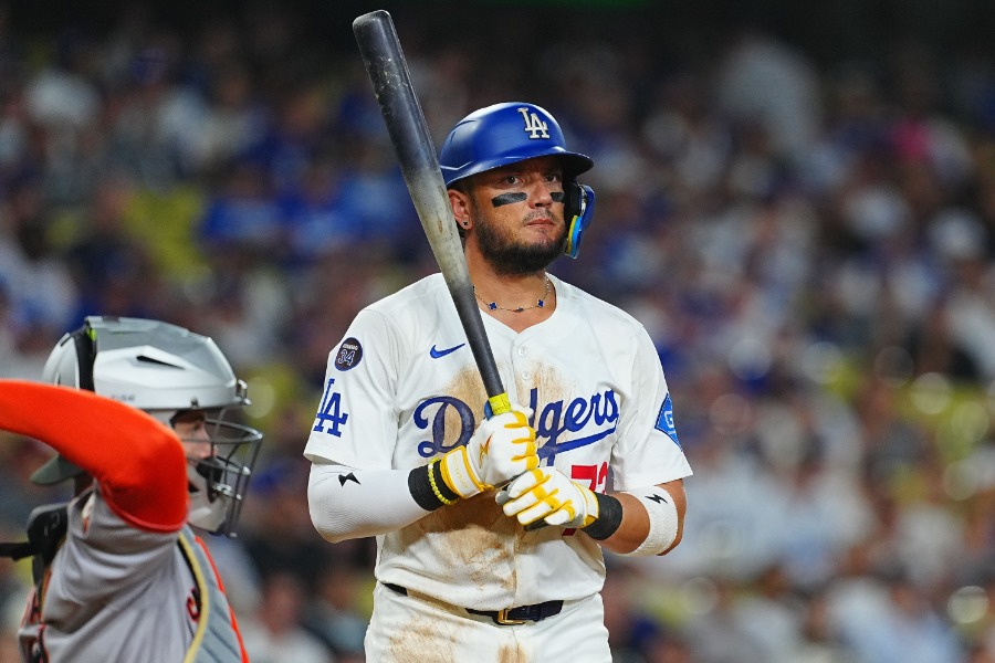 ドジャースのミゲル・ロハス【写真：荒川祐史】