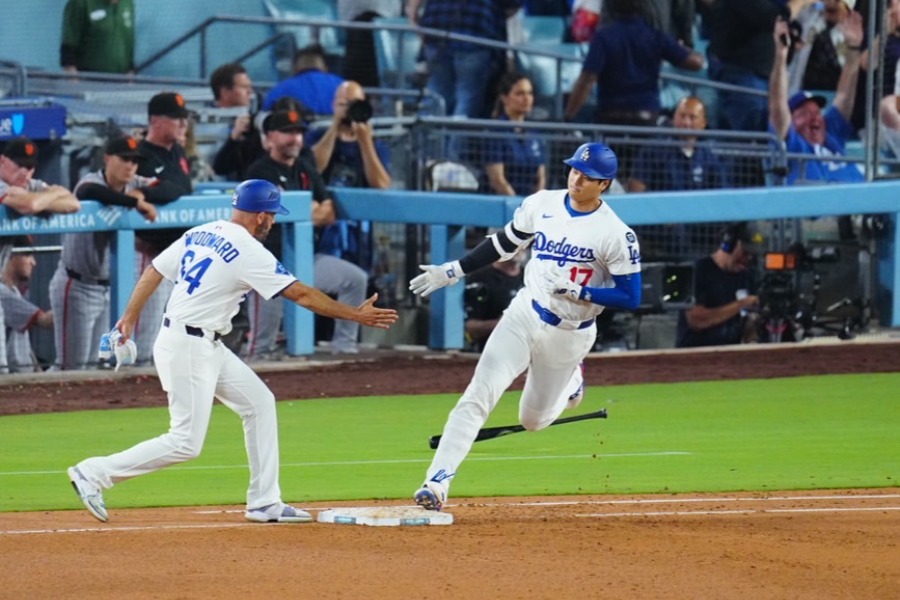 52号を放ったドジャース・大谷翔平【写真：荒川祐史】　