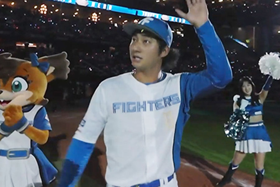 サヨナラ打を放った日本ハム・淺間大基【画像：パーソル パ・リーグTV】