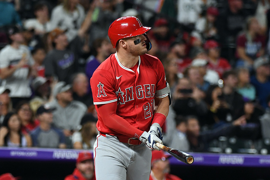通算400号を達成したエンゼルスのマイク・トラウト【写真：アフロ】