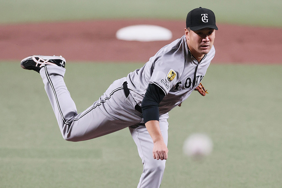 中日戦に登板した巨人・田中将大【写真提供：産経新聞社】