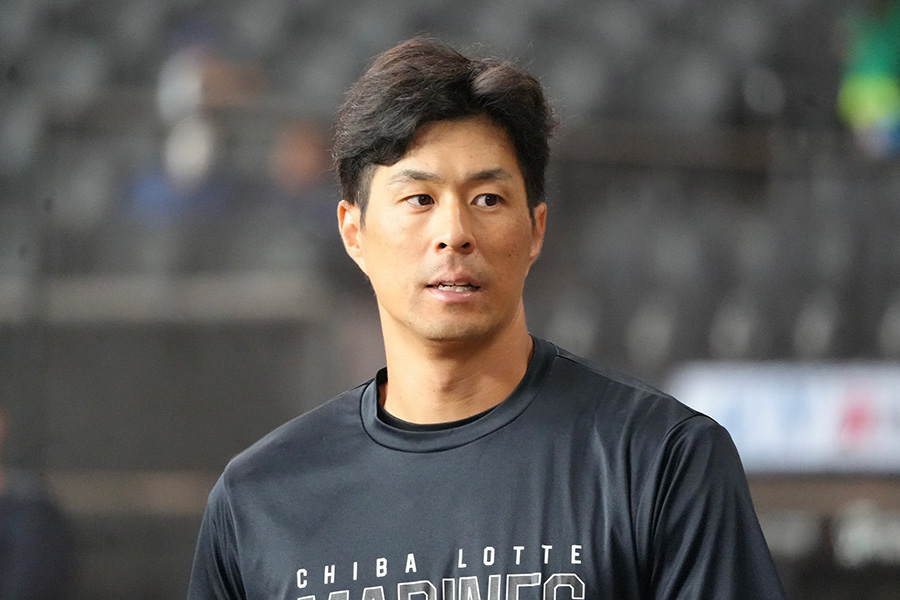 ロッテ・岡大海【写真：町田利衣】