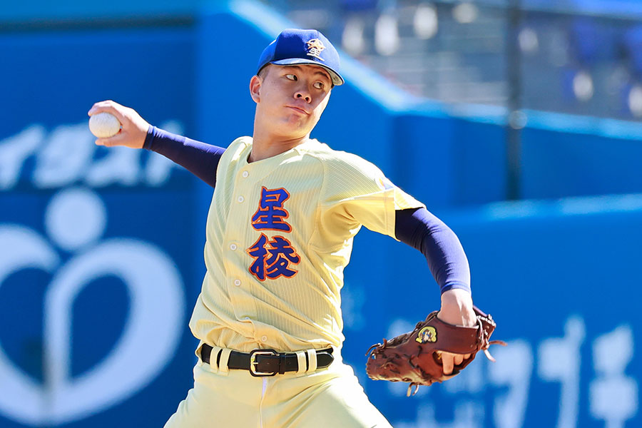 星稜中・服部成【写真：小池義弘】