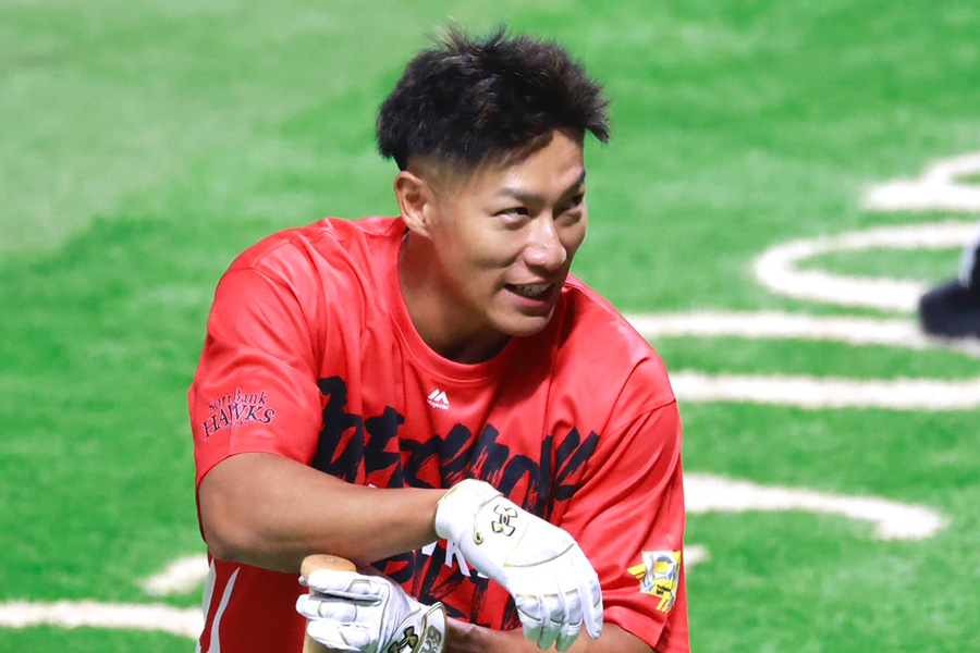 1軍に合流したソフトバンク・柳田悠岐【写真：小池義弘】