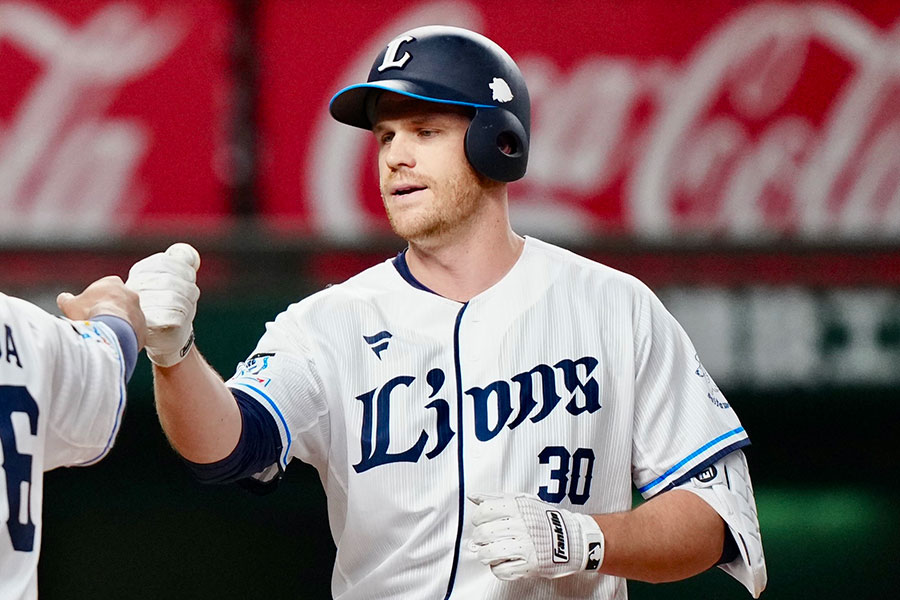 西武時代のデビッド・マキノン氏【写真：矢口亨】