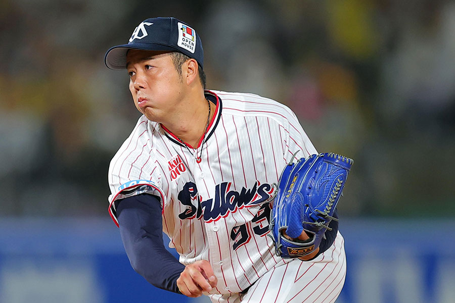 阪神戦に先発したヤクルト・青柳晃洋【写真提供:産経新聞社】