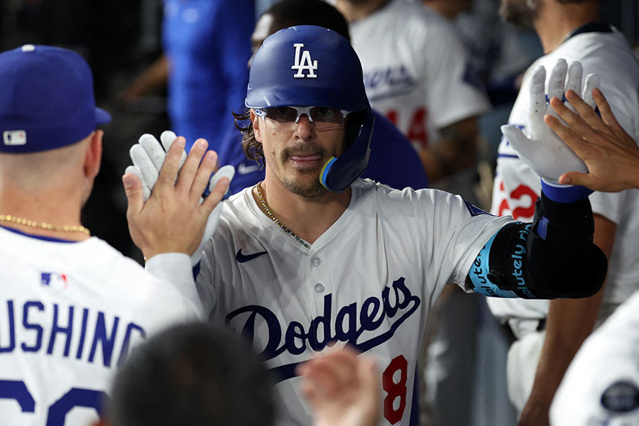 ドジャースのエンリケ・ヘルナンデス【写真:ロイター】