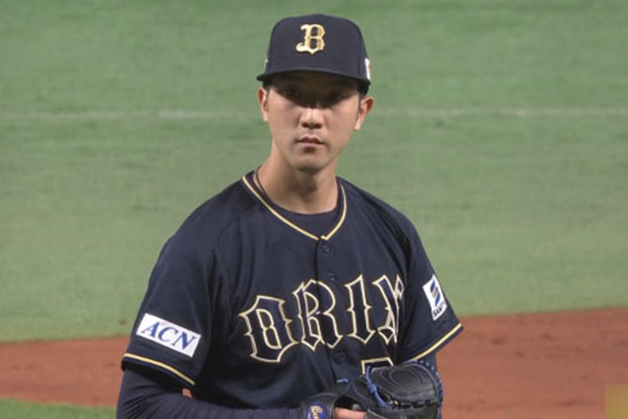 ソフトバンク戦で力投したオリックス・田嶋大樹【画像：パーソル パ・リーグTV】