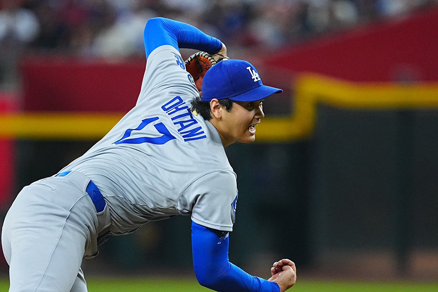 Dバックス戦に登板するドジャース・大谷翔平【写真：荒川祐史】