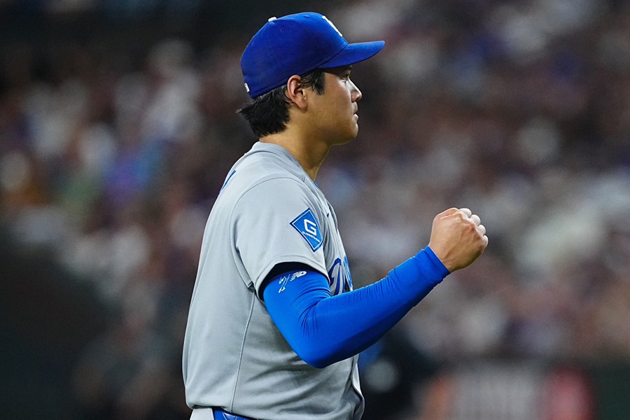 Dバックス戦に登板したドジャースの大谷翔平【写真：荒川祐史】