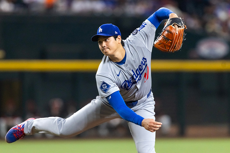 Dバックス戦に登板したドジャース・大谷翔平【写真：ロイター】