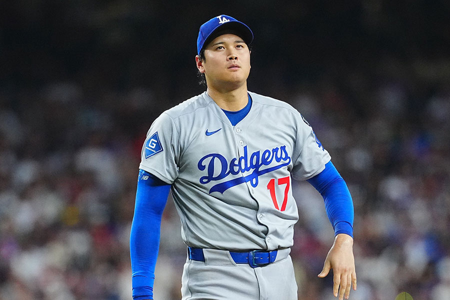 Dバックス戦に登板したドジャース・大谷翔平【写真：荒川祐史】