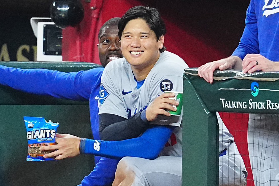 Dバックス戦に出場したドジャース・大谷翔平【写真：荒川祐史】