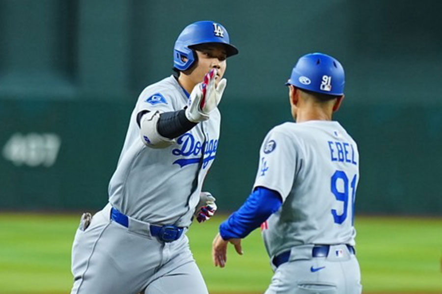 54号を放ったドジャース・大谷翔平【写真：荒川祐史】