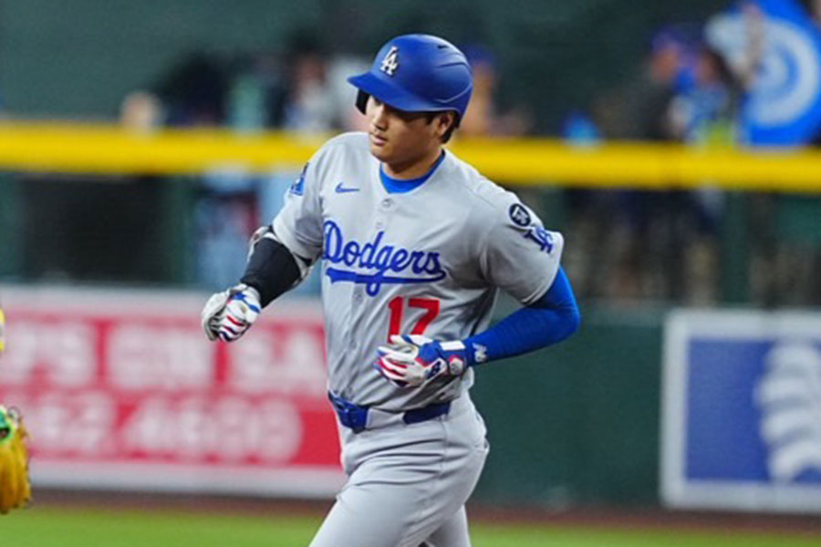 54号本塁打を放ったドジャース・大谷翔平【写真：荒川祐史】