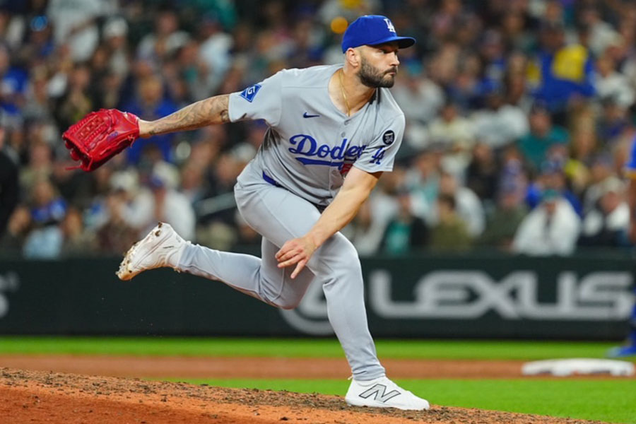 ピンチを切り抜いたドジャースのタナー・スコット【写真：荒川祐史】