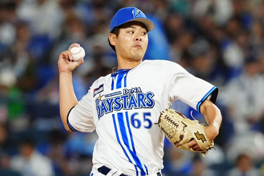 DeNA・宮城滝太【写真：小林靖】