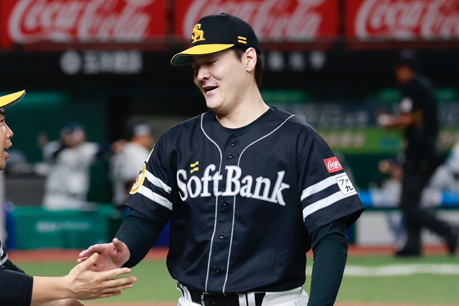 西武戦に先発したソフトバンク・有原航平【写真：小池義弘】