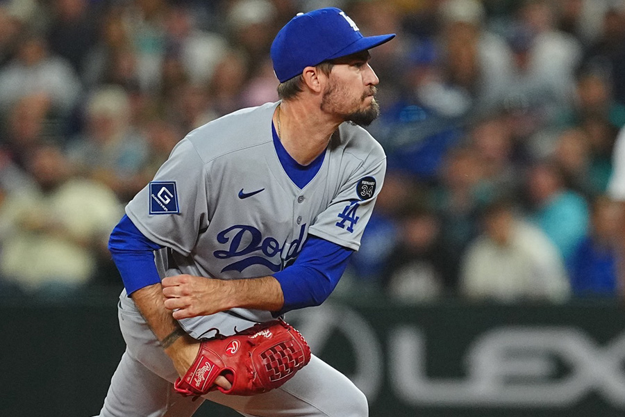 ドジャースのアンドリュー・ヒーニー【写真：荒川祐史】
