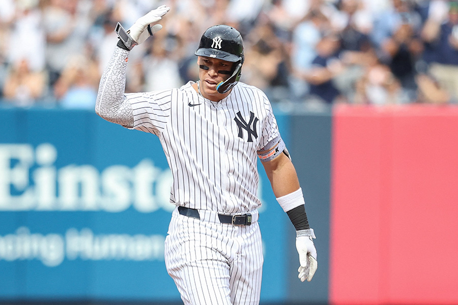 オリオールズ戦に出場したヤンキースのアーロン・ジャッジ【写真：ロイター】