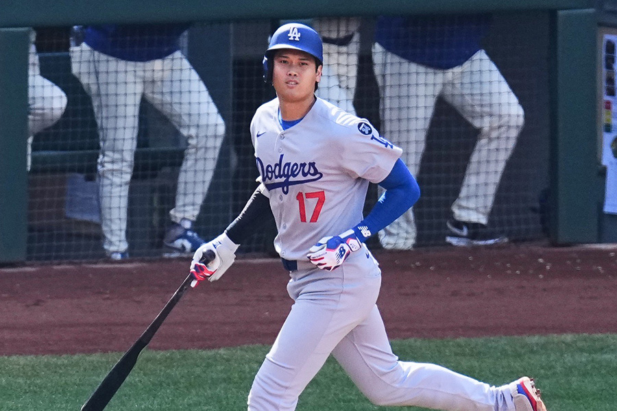 55号を放ったドジャース・大谷翔平【写真：荒川祐史】
