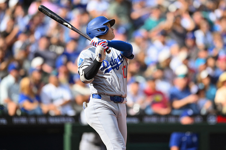 55号本塁打を放ったドジャース・大谷翔平【写真：ロイター】