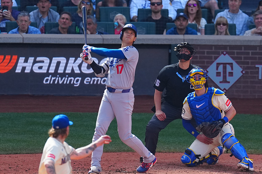 55号を放ったドジャース・大谷翔平【写真：荒川祐史】