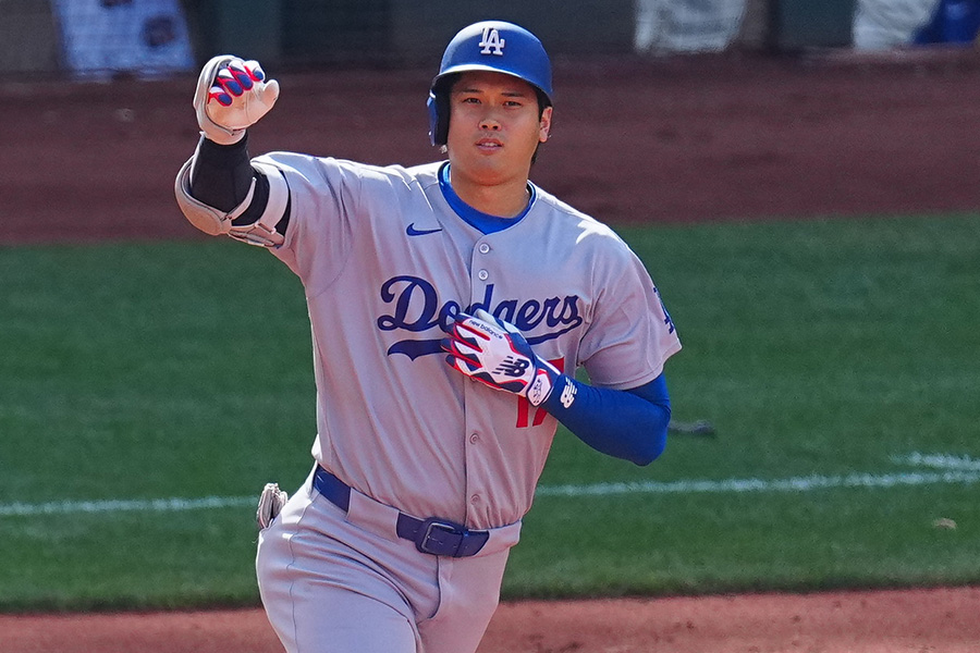 55号を放ったドジャース・大谷翔平【写真：荒川祐史】