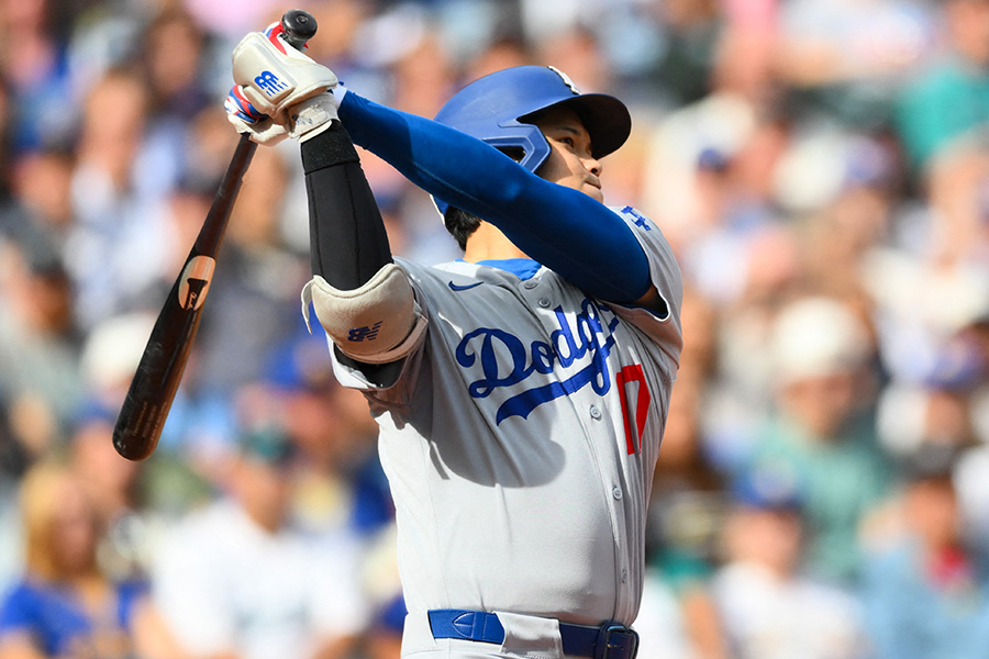 マリナーズ戦に出場したドジャース・大谷翔平【写真：ロイター】