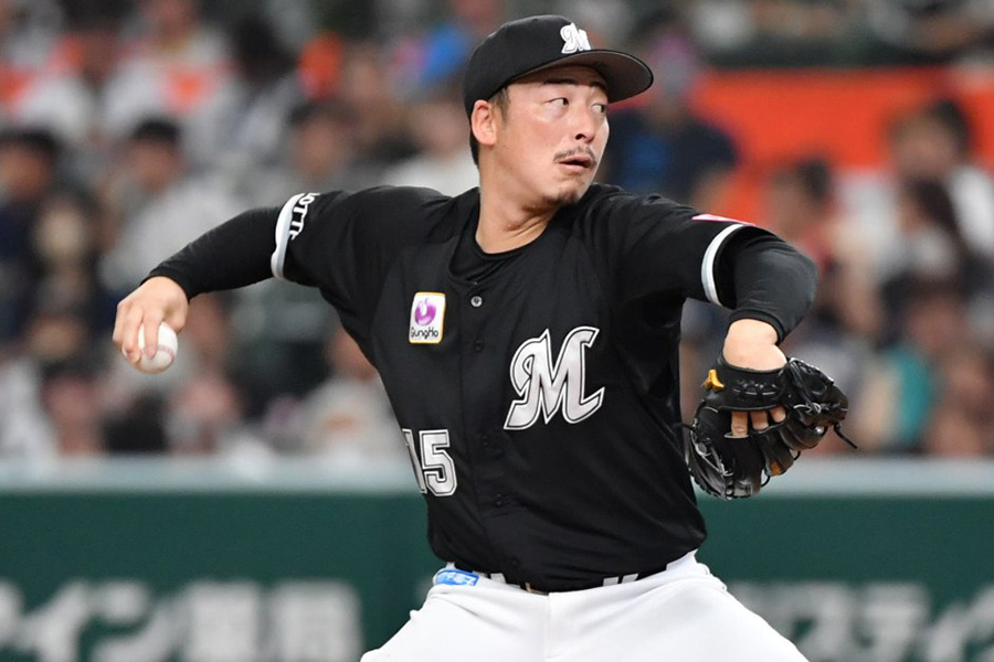 ロッテ・美馬学【写真：小林靖】