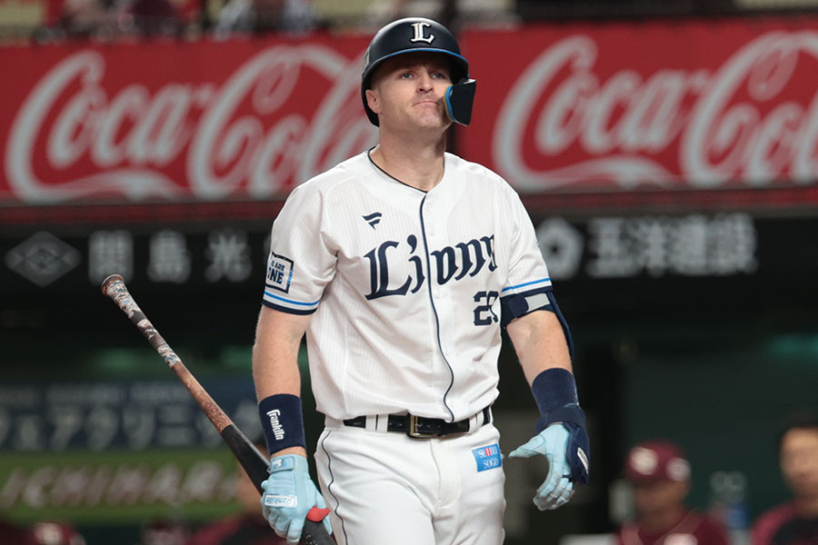 西武のタイラー・ネビン【写真：岡部直樹】